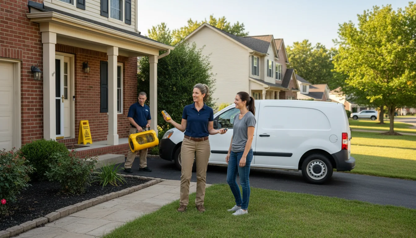 Residential water damage restoration in Castro Valley, CA